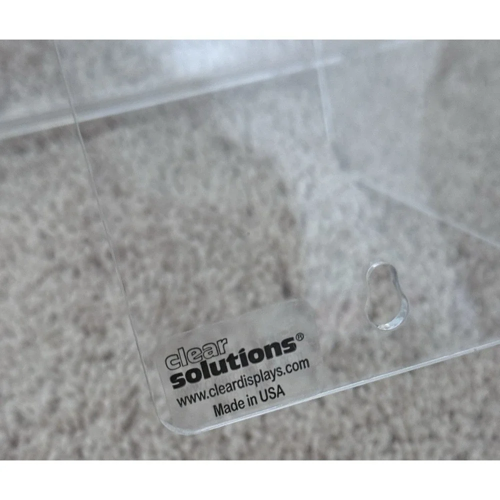 4 Tier Acrylic Slim Greeting Card Display Stand Clear Solutions 24